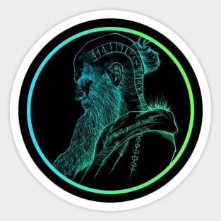 Floki Electric fade style Sticker